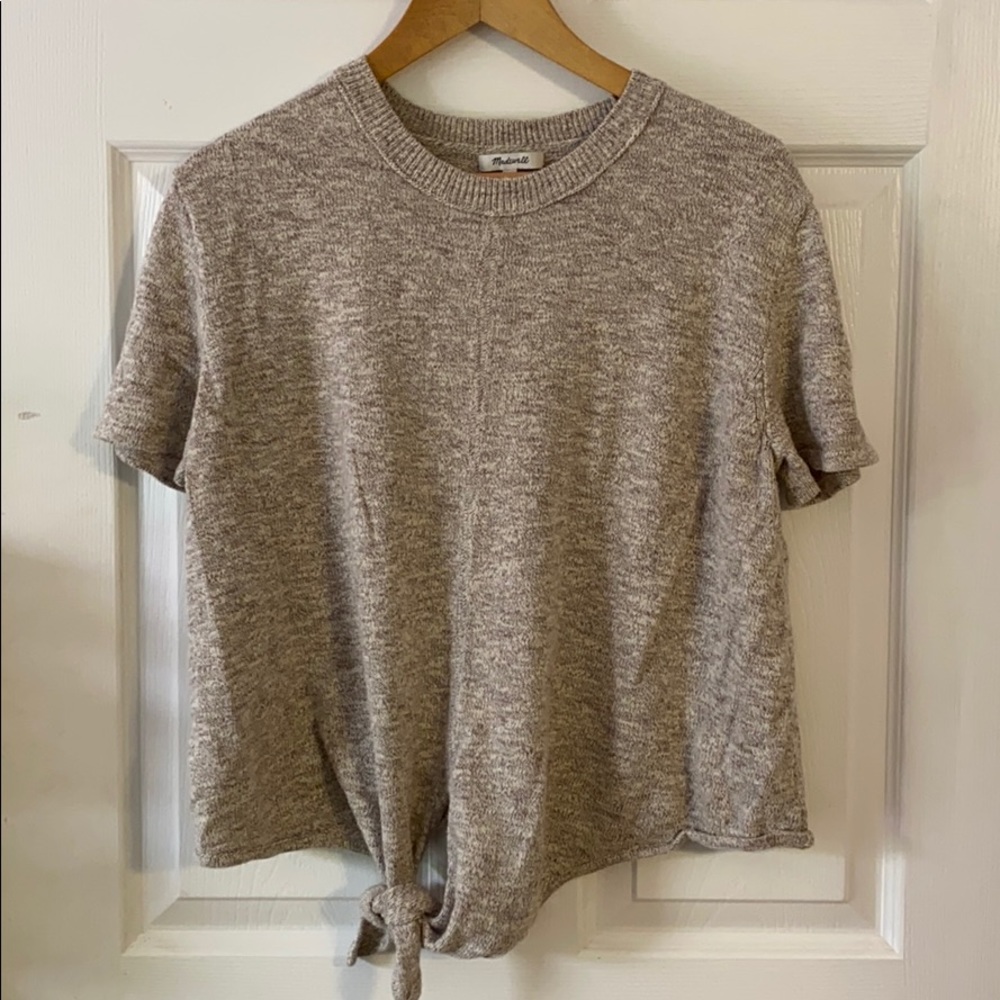 Madewell front tie shirt